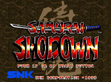Samurai Shodown / Samurai Spirits screen shot title